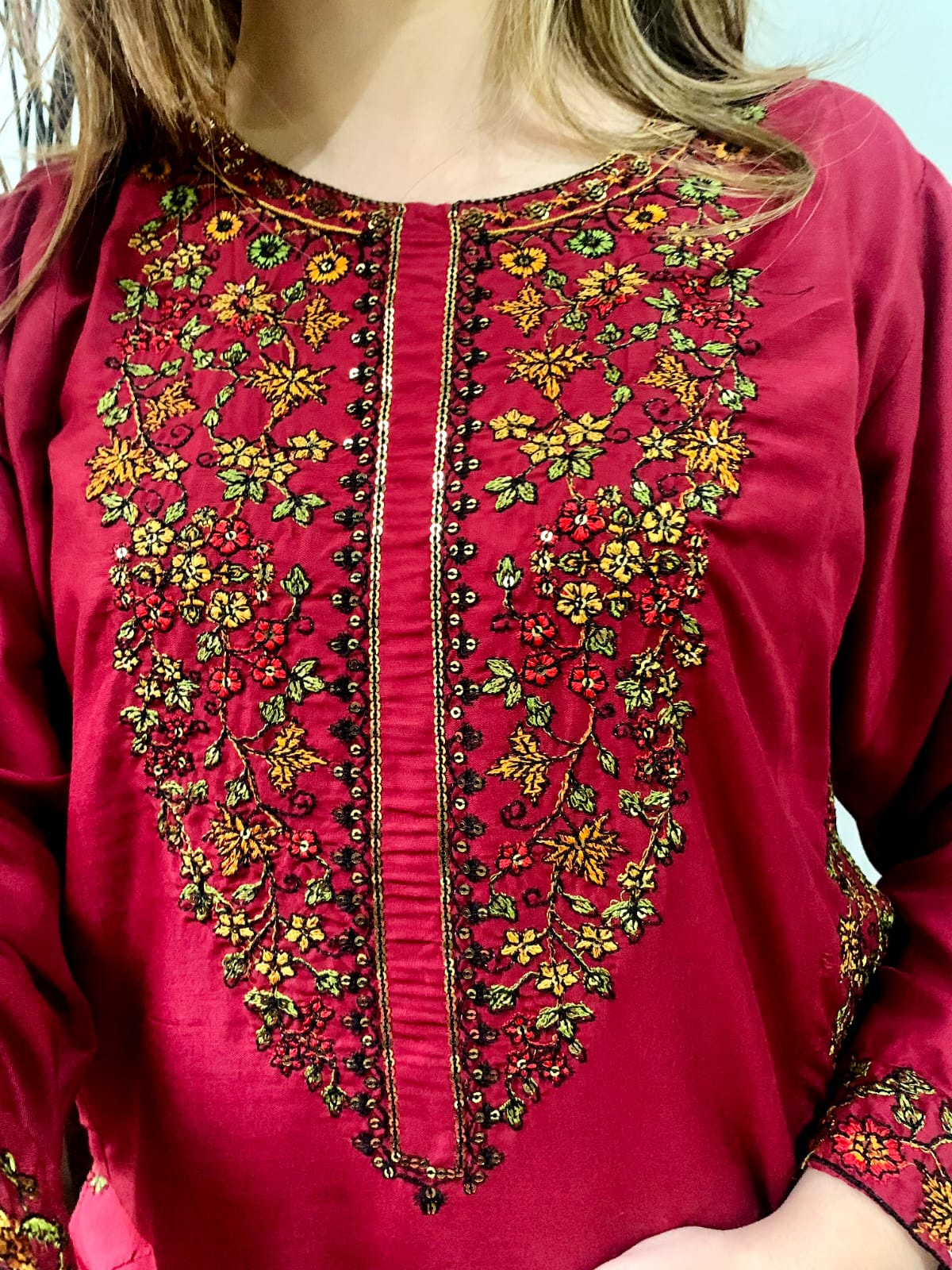 Balochi Embroidery Side Pocket 2-piece dress.